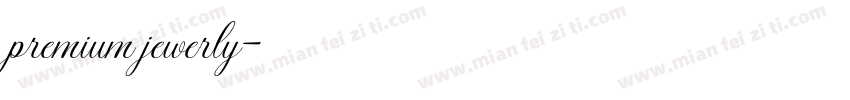 premium jewerly字体转换